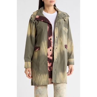 Desigual Mixed Print Longline Jacket in Green at Nordstrom Rack, Size X-Small