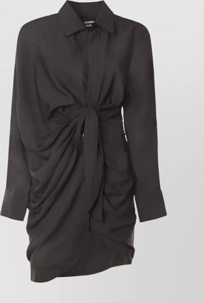 Jacquemus knot-detail v-neck maxi dress