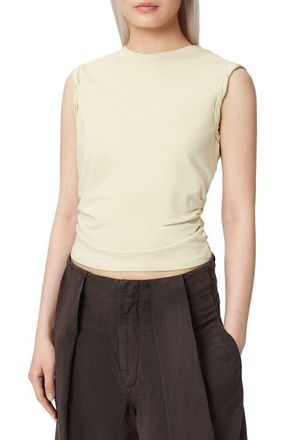 AllSaints West Side Ruched Tank in Haze Green at Nordstrom, Size X-Small