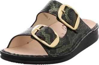 Finn Comfort Womens Finn Comfort Lipari Sandals Oro Naja Slip-On Slide HTAT182