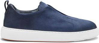 Santoni Instapper Sneaker met Treklus - Heren - Sneakers - Blauw - 44 1/2 EU - Schoenen