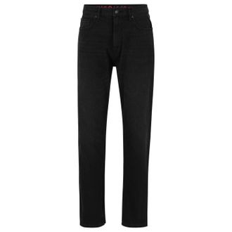 HUGO BOSS Hugo Mens Five Pocket Design Slim Fit Jeans in Black - Size 32W/34L
