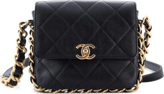 Chanel Framing Chain Flap Bag Quilted Calfskin Small shoulder bag - Zwart