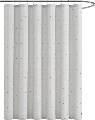 Tommy Hilfiger Ithaca Flag Stripe Shower Curtain in Pewter Grey at Nordstrom Rack
