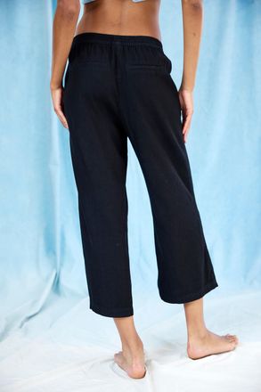 H.I.S Culotte H.I.S, Damen, Gr. 32/34, N-Gr, schwarz, Obermaterial: 65% Lyocell, 35% Baumwolle, unifarben, Basic, figurumspielend ca. Mitte Wade, Hosen Culo