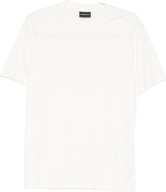 Emporio Armani T-shirt van modale en zijdemix
