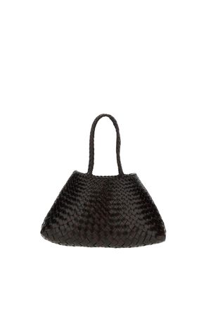 Dragon Diffusion Brown Santa Croce Woven Leather Tote Bag