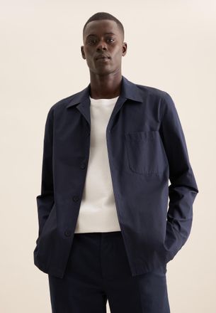 Seidensticker Langarmhemd SEIDENSTICKER Regular, Herren, Gr. XXL45-46, normale &Auml;rmell&auml;ngen, blau (dunkelblau), 100% Baumwolle, unifarben, regular fit, 2-Knopf-Mansc