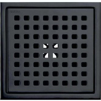 OEM Desag&uuml;e De Ducha Cuadrado De 15 Cm Fabricado En Acero Inoxidable Sus304, Acabado Negro Mate Con Rejilla Extra&iacute;ble