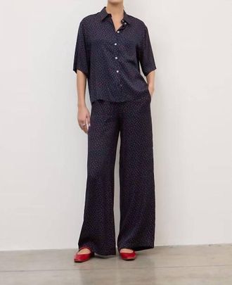 ottod'Ame Button Down Viscose Shirt In Strawberry Night