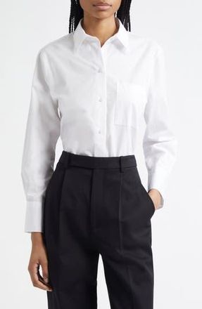 Vince Relaxed Fit Button-Up Shirt in Optic White at Nordstrom Rack, Size Large