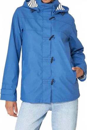 Batela Classic Sailor-Style Rain Jacket In Blue