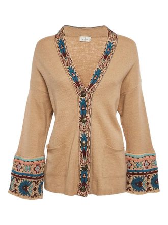 Etro intarsia-knit cardigan - Neutrals