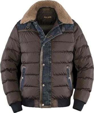 Moorer Stijlvolle jassen voor elke gelegenheid - Heren - Winterjassen - Bruin - M - Wol - Jassen