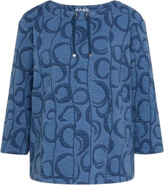 Rabe Dames, Blouses & Shirts, Blauw, Maat: 3XL Poliester