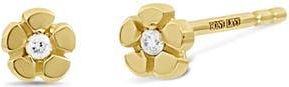 Bony Levy 18K Yellow Gold Diamond Flower Stud Earrings at Nordstrom Rack