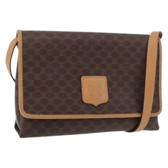 Celine Pre-owned Cross Body Bags, female, Brown, Size: ONE SIZE Pre-owned Vintage Shoulder Bag