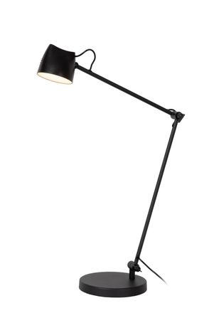 Lucide L&aacute;mpara de lectura de metal con 1 led integrado, negro