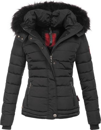 Navahoo Dames Winterjas Chloe - Getailleerd Met Afneembare Capuchon & Elegant Bont