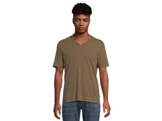 John Varvatos Miles V-Neck K3595F25 Mens Clothing Mushroom : 2XL, Cotton