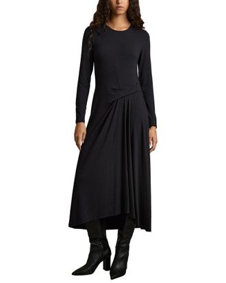 Reiss Ivy Ruched Plain Midi Dress