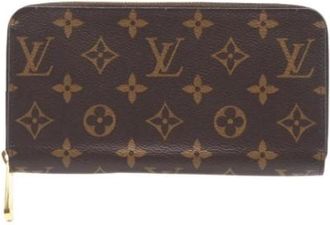 Louis Vuitton Pre-owned Lange portemonnee (bi-fold) - Dames - Vintage Accessoires - Bruin - ONE Size - Vintage