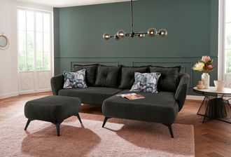 Inosign Ecksofa »Baggio romantische Polsterecke, bequem, Breite 277cm, L-Form« Zierkissen inklusive