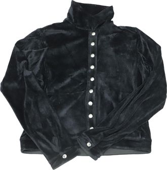 AlexaChung Alexa Chung Buttoned Jacket in Black Viscose