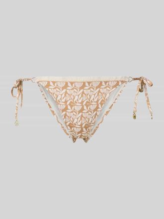 Watercult Bikini-Slip mit seitlicher Schn&uuml;rung Modell COASTAL BOHEMIA in Beige, Gr&ouml;&szlig;e 36