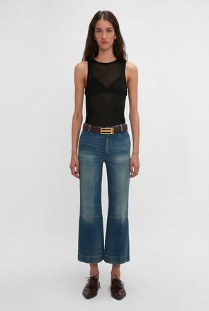 Victoria Beckham Lightweight Tank Top In Black XS