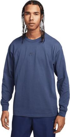 Nike Mens Premium Essentials Long Sleeve SUST T-Shirt - Thunder Blue Size 3XL