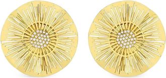 Carol Kauffmann 18K yellow gold Explosion diamond earrings