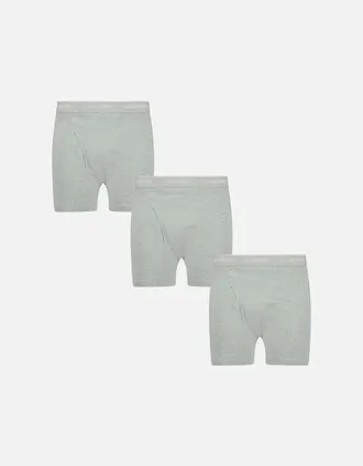 Calvin Klein Mens Calvin Klein Stencil Logo Cotton Stretch Boxers Grey (3 Pack) - Size: 32/32