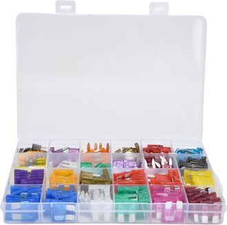 OEM 250 Fusibles Automotrices - Kit Surtido De L&aacute;minas De 2a A 40a Con Papel De Aluminio Para Reemplazo De Autom&oacute;viles