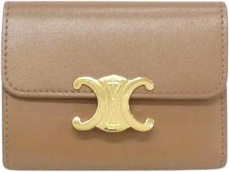 Celine Pre-owned Wallets, female, Brown, Size: ONE SIZE Pre-owned Calf Wallet
