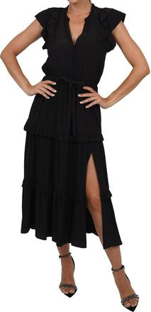 Love Token Sadie Midi Dress In Black