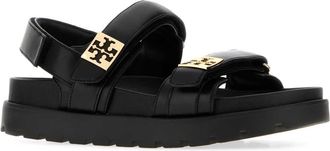 Tory Burch Womens Mellow Sandal Black Leather