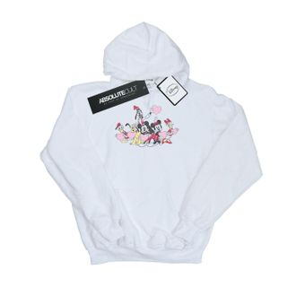 Disney Heren Mickey Mouse Love Friends Hoodie (Wit)