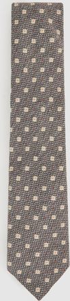 Reiss Grey Wool-silk Floral-medallion Tie