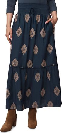 Splendid Vivian Maxi Skirt In Navy