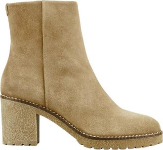 Cosmoparis Schoenen, Dames, Beige, 38 EU, Leer, Pelagia Haklaarzen met hak