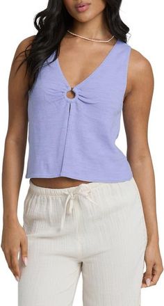 Billabong Veda Crop Tank in Twilight Blue at Nordstrom, Size X-Large