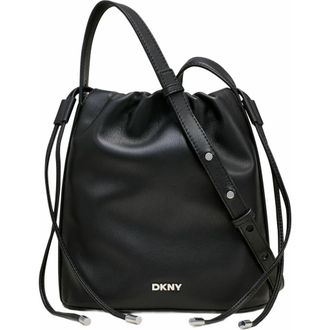 DKNY Channing Small Drawstring Bag in Black/silver at Nordstrom