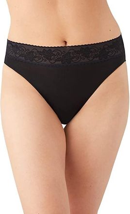 Wacoal Comfort Touch Hi Cut Womens Underwear Black (Basic) : 2XL, Tencel/Spandex/Lyocell