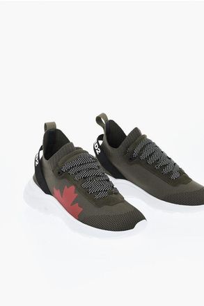 Dsquared2 Technical Fabric FLY Low Top Sneakers with Embossed Logo size 39