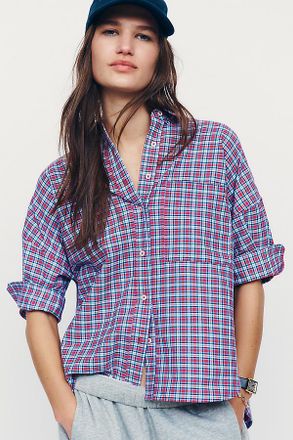 Maeve Mabel Boxy Oxford Shirt Top