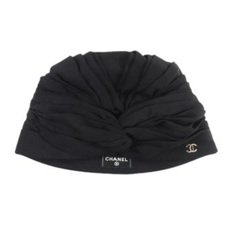 Chanel Pre-owned Vintage Stoffen Hoed - Dames - Pre-owned - Zwart - Maat: ONE Size