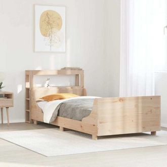 vidaXL Estructura De Cama Sin Colch&oacute;n Madera Maciza De Pino 100x200 Cm Vidaxl