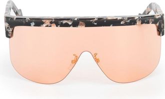 Loewe LW40034U55S Shield Semi Rim Sunglasses - Brown