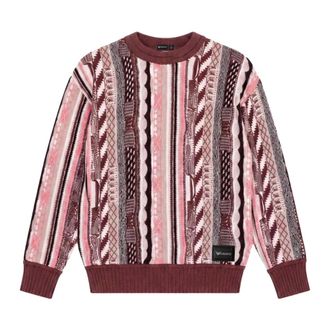 Carlo Colucci Maglione in maglia jacquard - - Knitwear - Uomo - Rosa - S